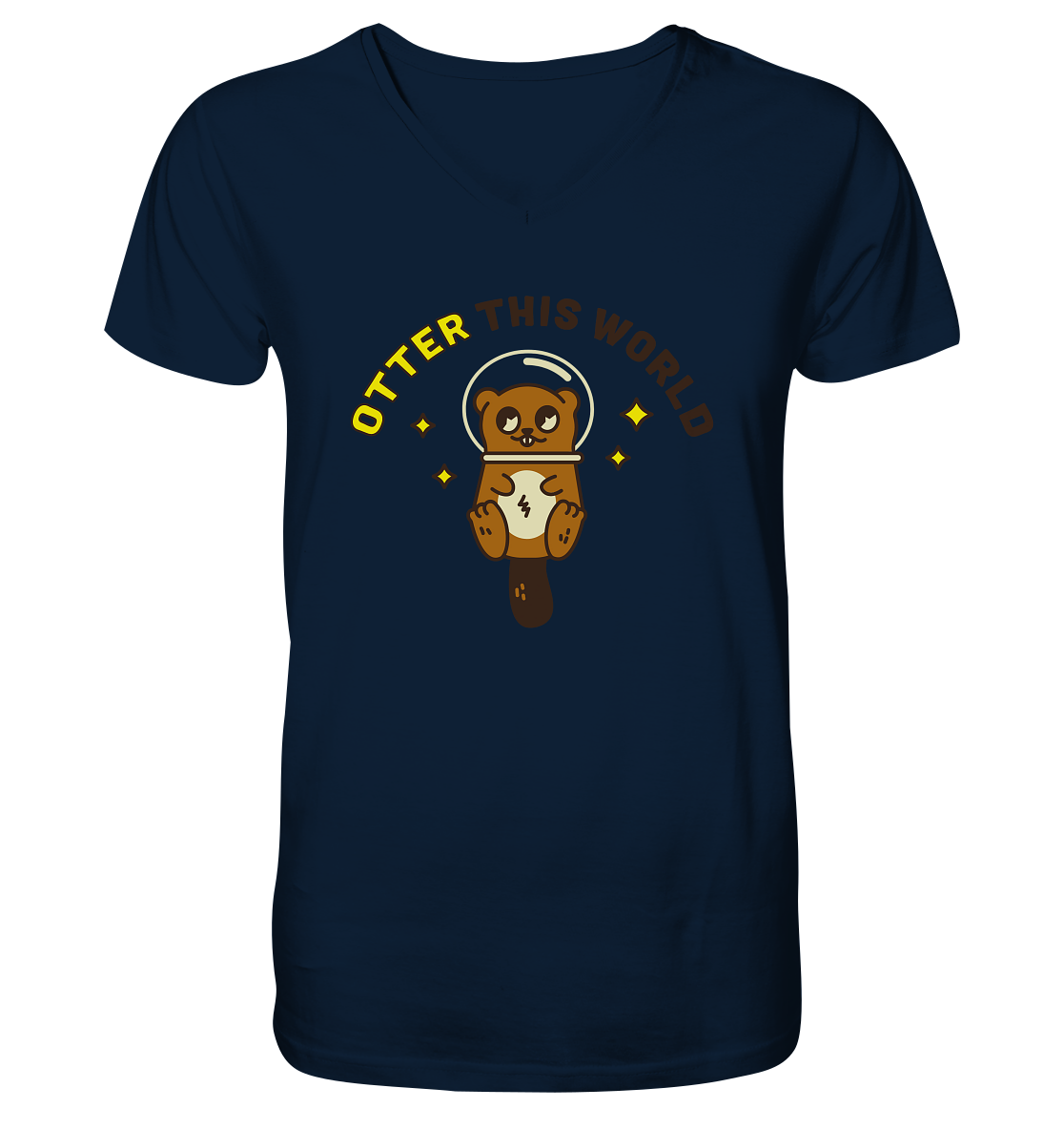 Otter - Mens Organic V-Neck Shirt