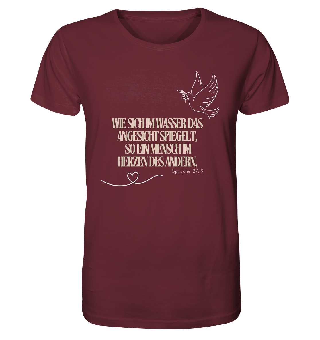 Im Herzen des anderen spiegeln - Organic Shirt