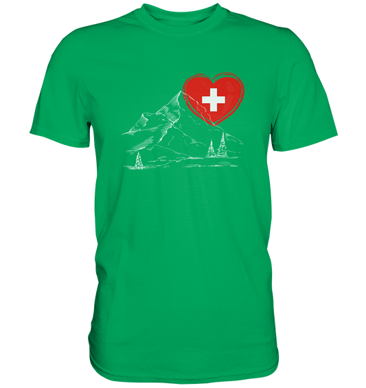 Schweizer Herz - Premium Shirt