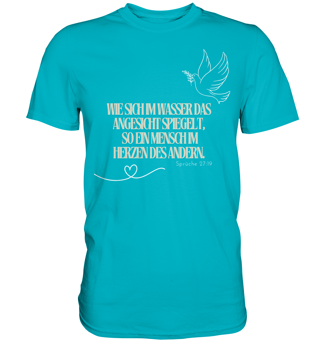 Im Herzen des anderen spiegeln - Premium Shirt