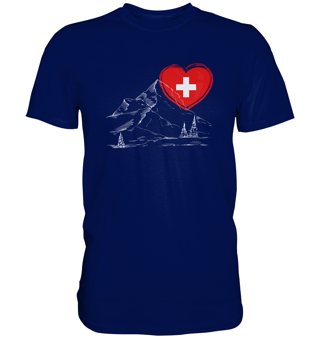 Schweizer Herz - Premium Shirt