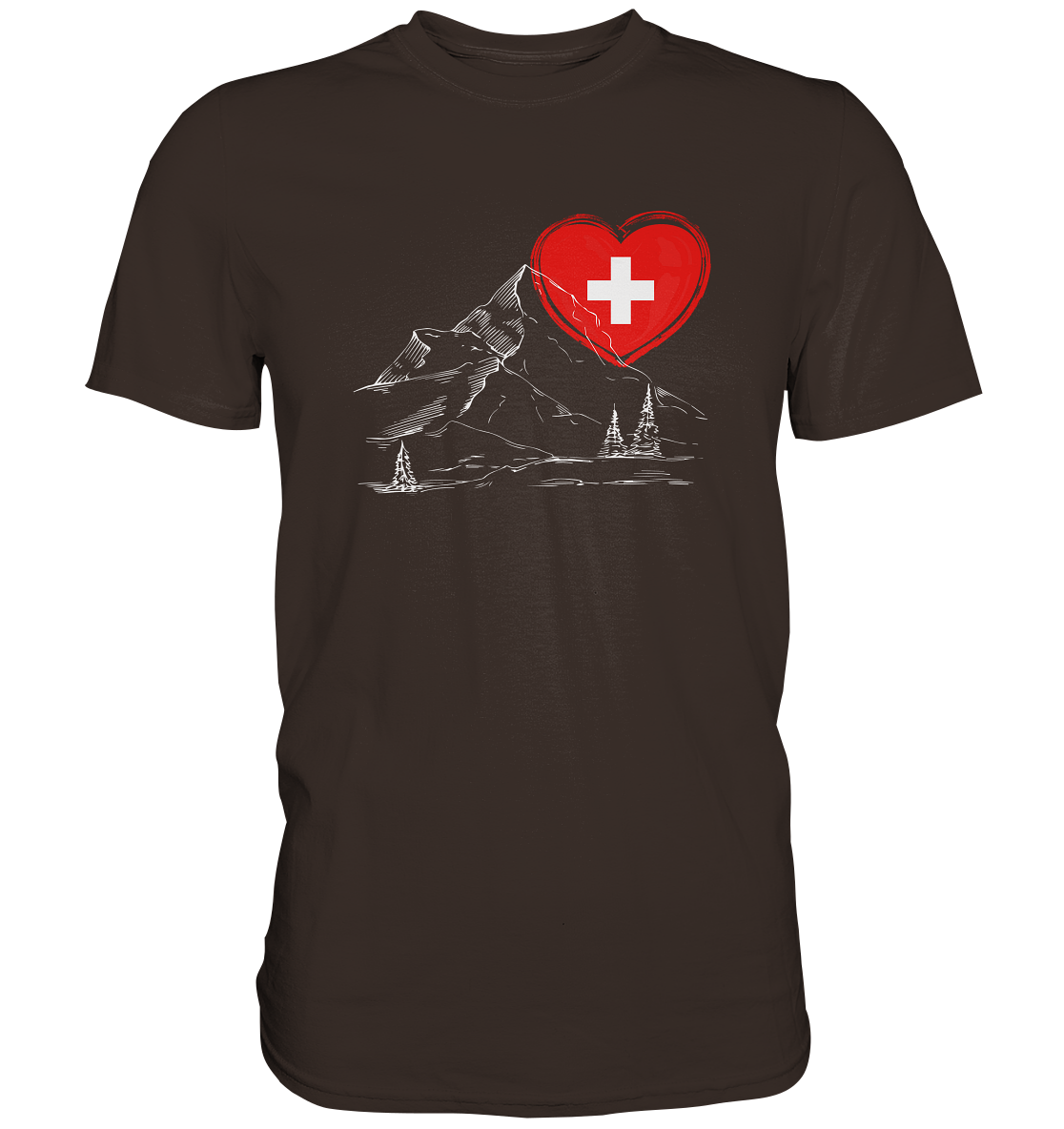Schweizer Herz - Premium Shirt