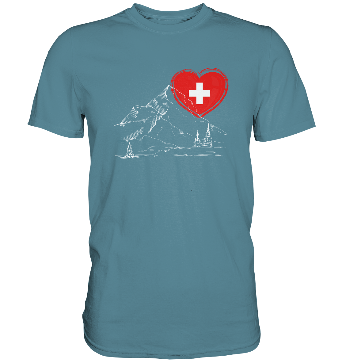 Schweizer Herz - Premium Shirt