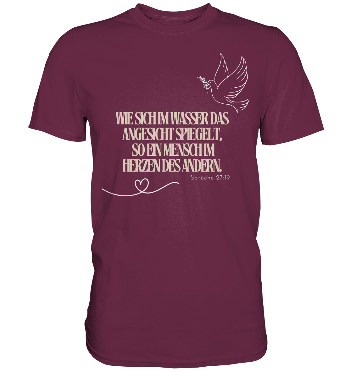 Im Herzen des anderen spiegeln - Premium Shirt