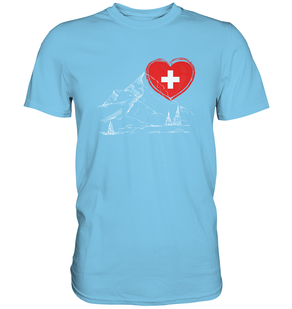 Schweizer Herz - Premium Shirt