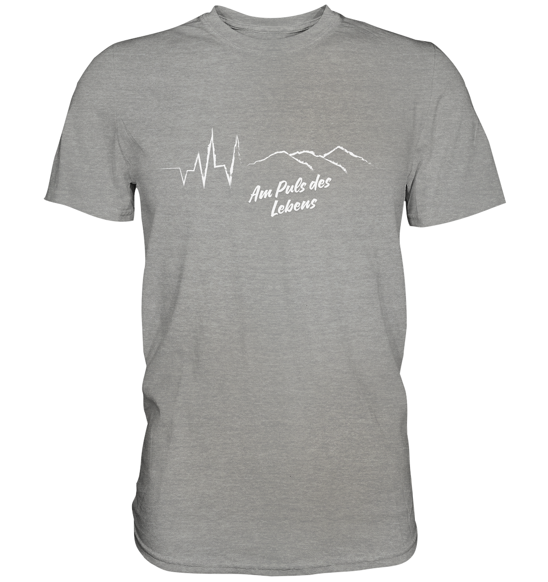 Am Puls des Lebens Berge - Premium Shirt