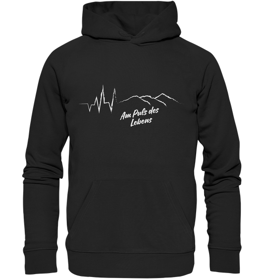 Am Puls des Lebens Berge - Premium Unisex Hoodie