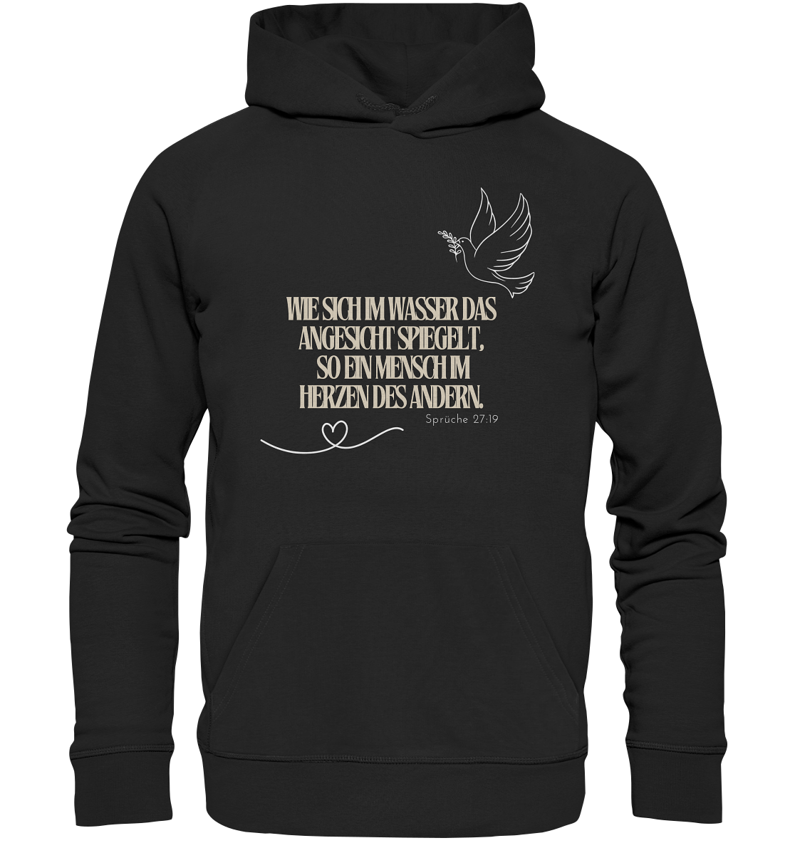 Im Herzen des anderen spiegeln - Premium Unisex Hoodie