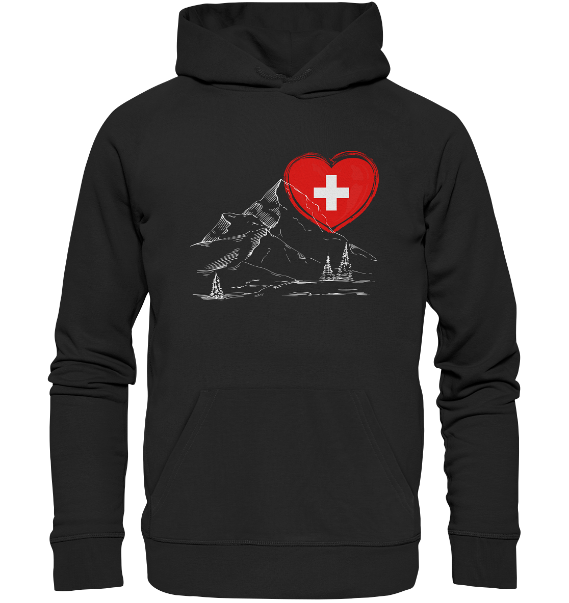 Schweizer Herz - Premium Unisex Hoodie