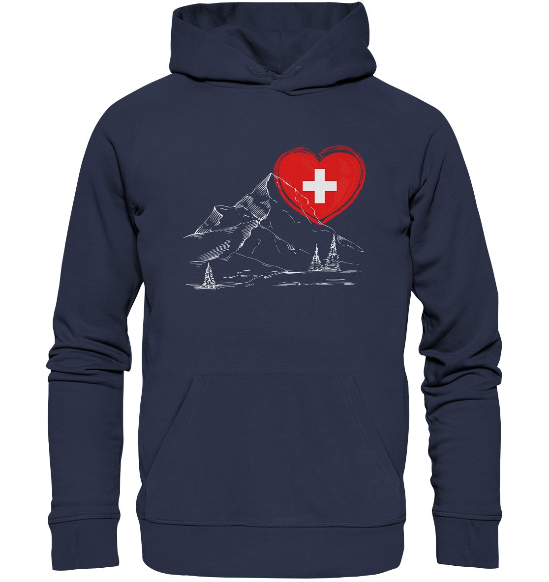 Schweizer Herz - Premium Unisex Hoodie