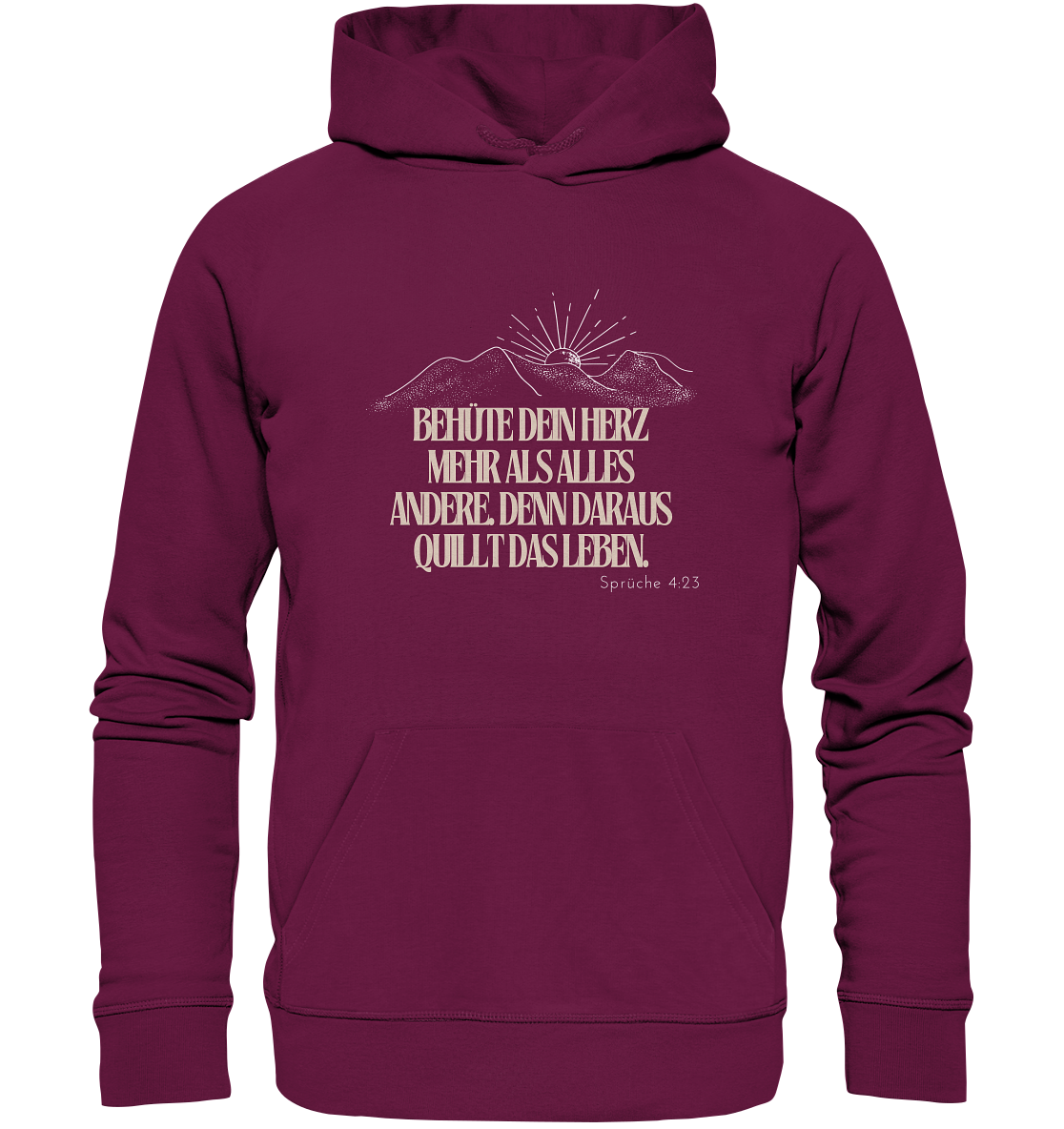 Behüte dein Herz - Premium Unisex Hoodie