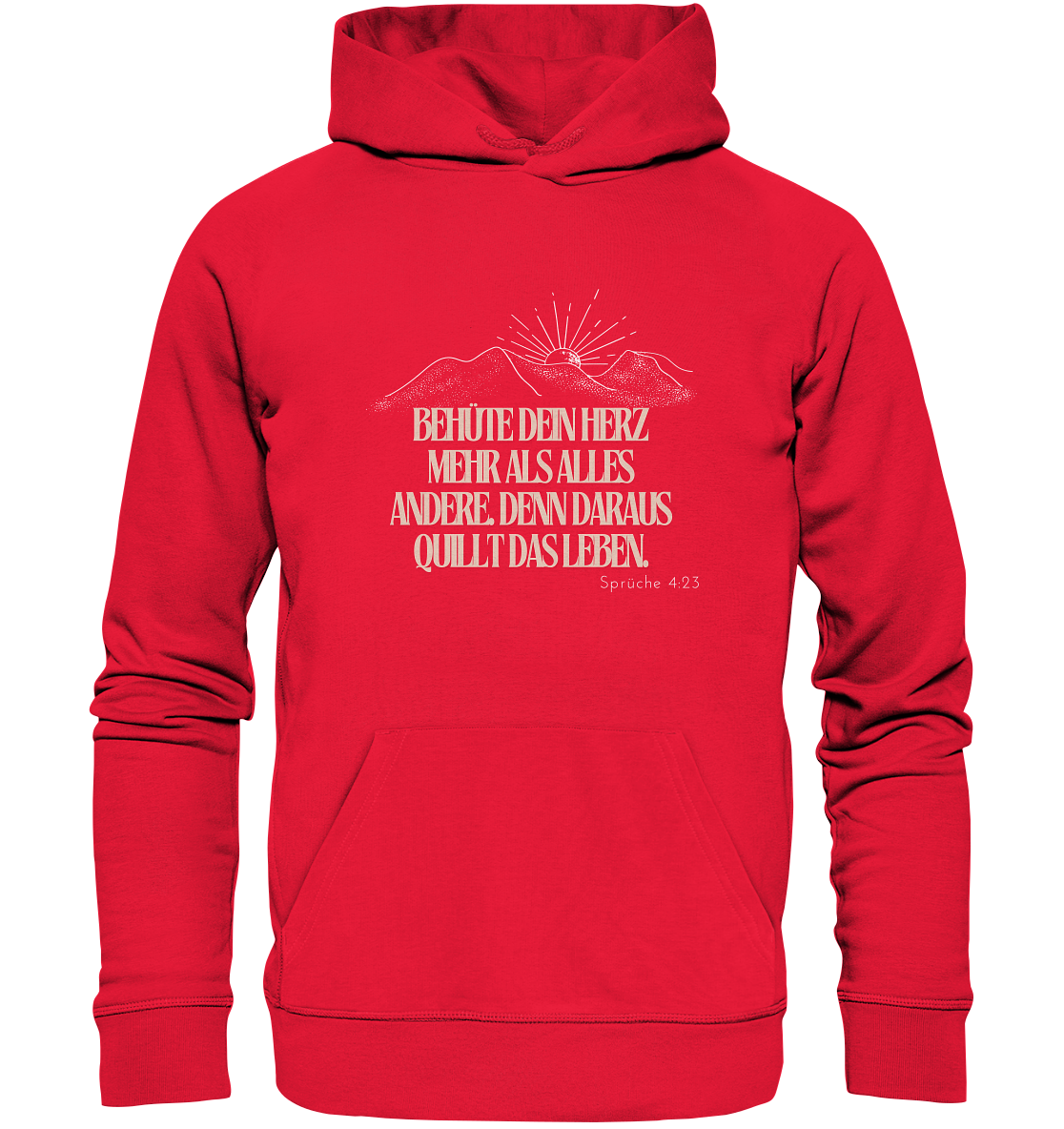Behüte dein Herz - Premium Unisex Hoodie