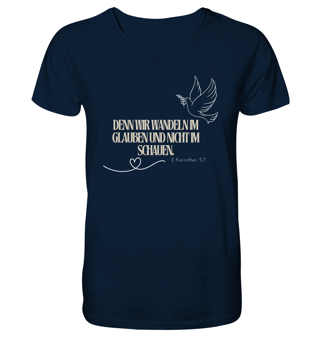 Glauben - V-Neck Shirt