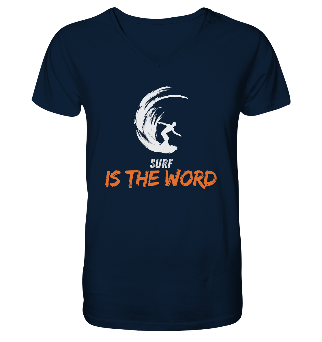 Surf is the Word - V-Neck Shirt