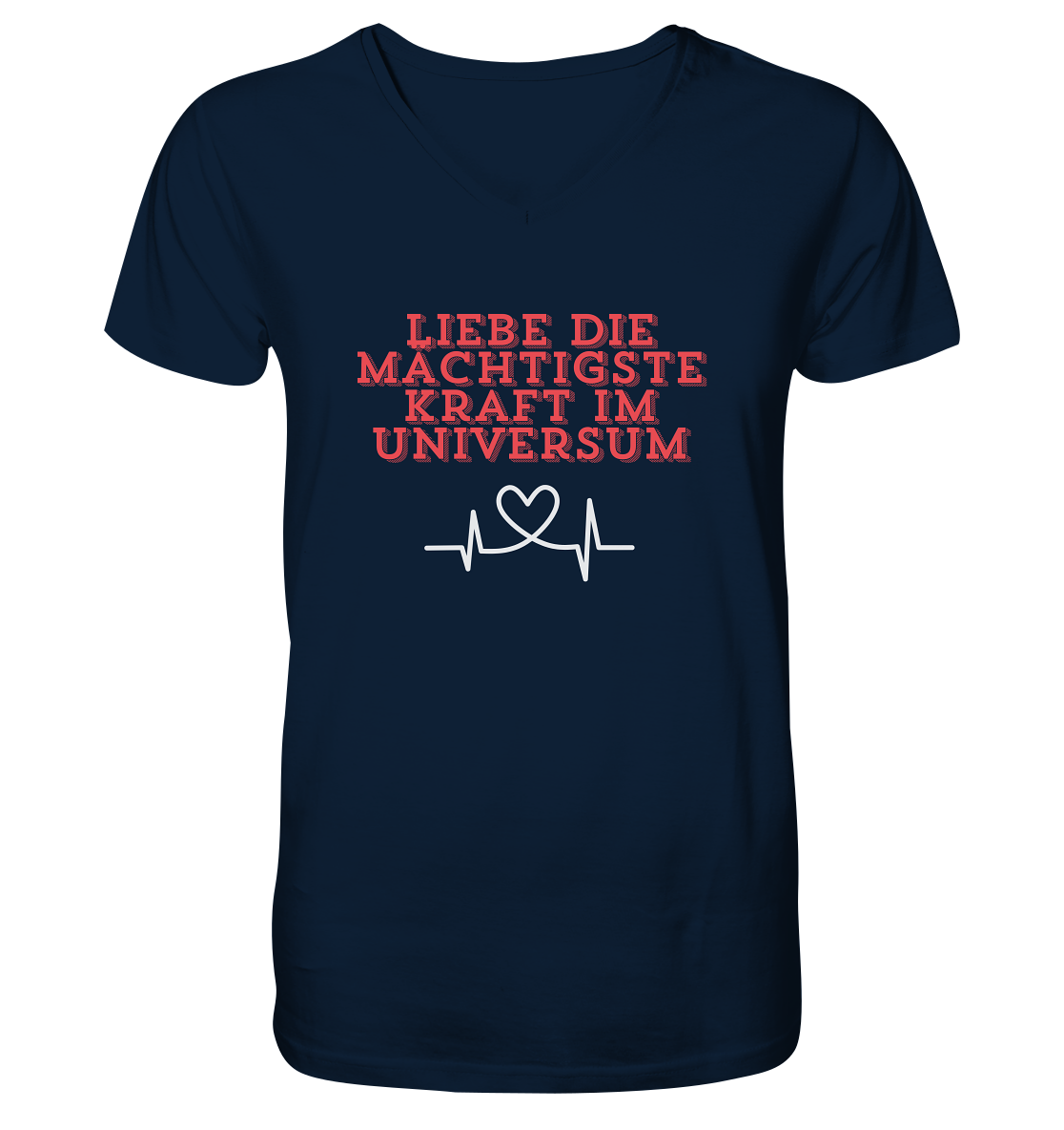 Liebe als Kraft - V-Neck Shirt