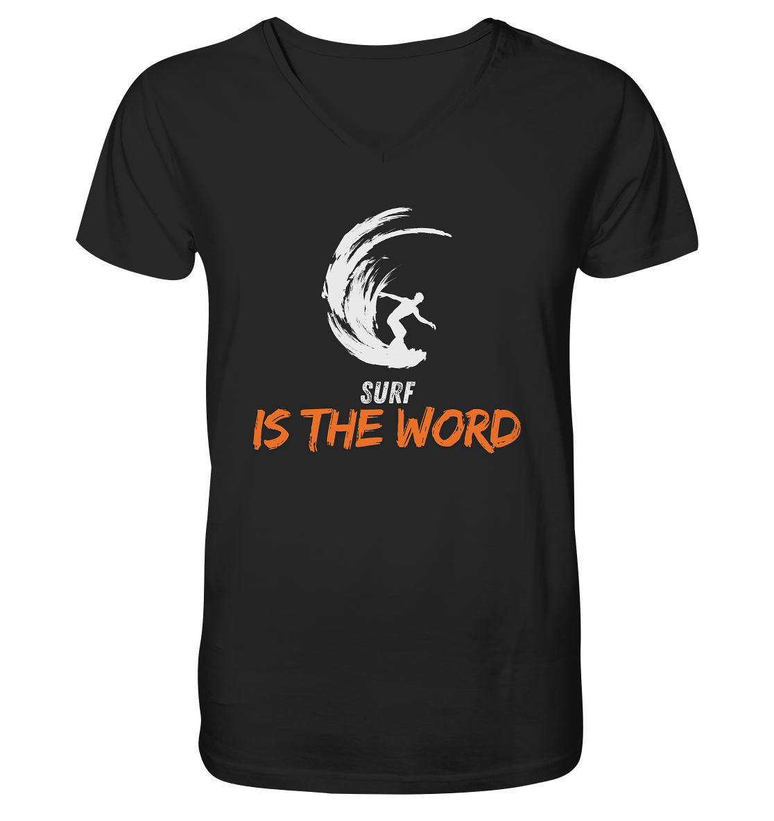 Surf is the Word - V-Neck Shirt