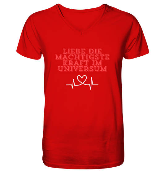 Liebe als Kraft - V-Neck Shirt