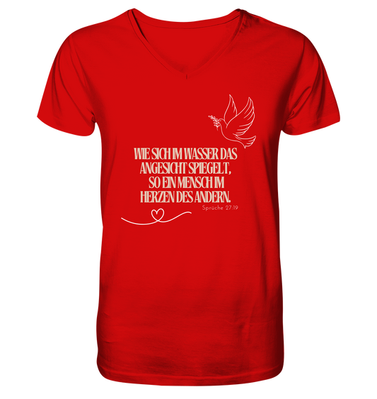 Im Herzen des anderen spiegeln - V-Neck Shirt