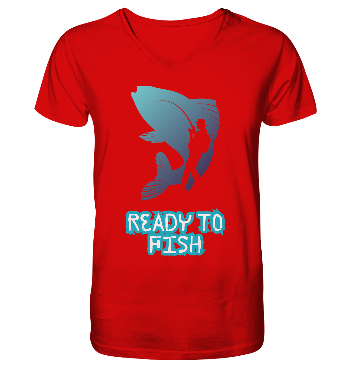 Ready to Fish - V-Neck Shirt