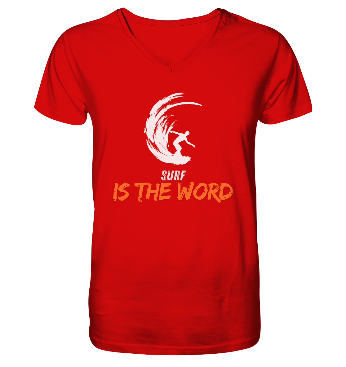 Surf is the Word - V-Neck Shirt