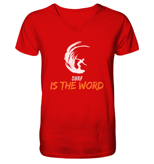 Surf is the Word - V-Neck Shirt