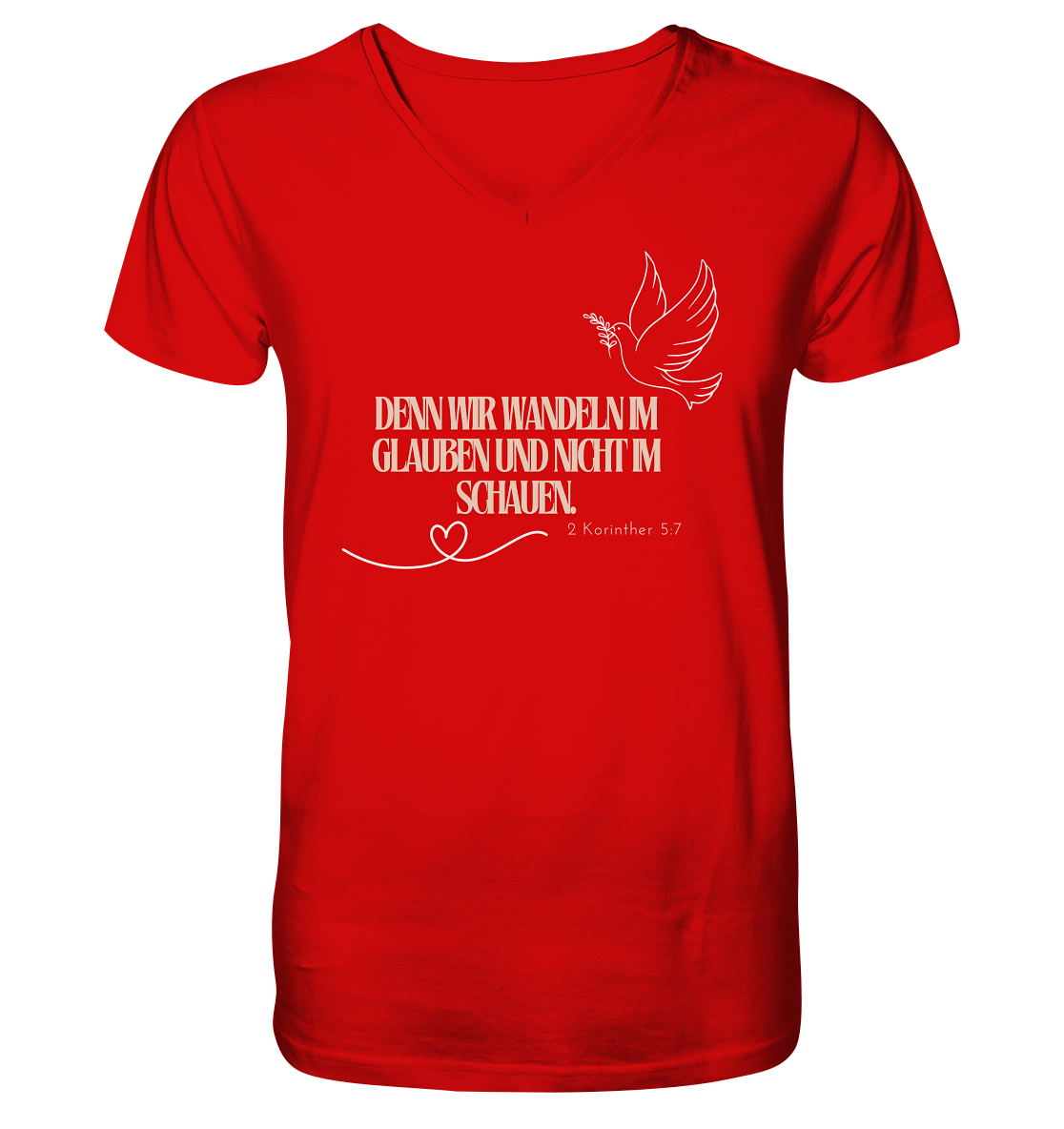 Glauben - V-Neck Shirt