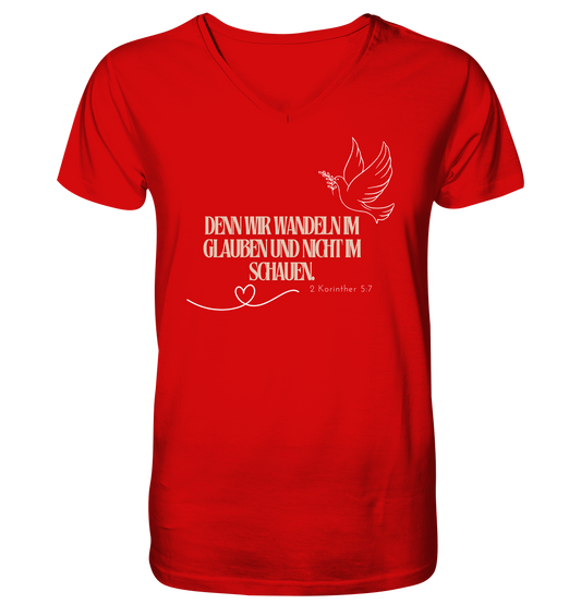 Glauben - V-Neck Shirt