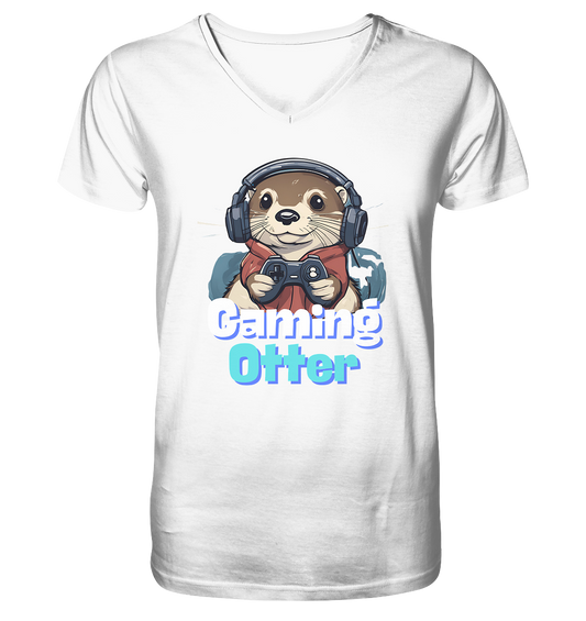 Gaming Otter - V-Neck Shirt
